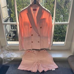 Kenzo Pink Blazer and Shorts Set